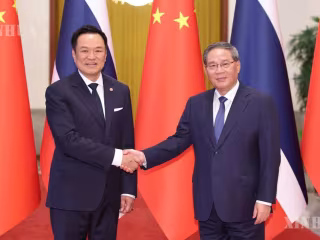 တရုတ်နိုင်ငံ ဝန်ကြီးချုပ်နှင့် ထိုင်းနိုင်ငံ ဝန်ကြီးချုပ်တို့ တွေ့ဆုံဆွေးနွေး