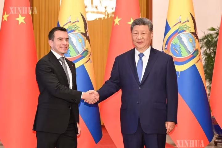 တရုတ်နိုင်ငံက အီကွေဒေါနိုင်ငံ၏ ဒုတိယအကြီးဆုံး ကုန်သွယ်ရေးမိတ်ဖက်ဖြစ်လာ