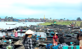 မြန်မာနိုင်ငံ ညောင်ရွှေမြို့နယ် နန်းပန်စျေးနေ့ မြင်ကွင်းများ